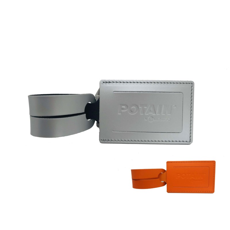 Leather baggage tag