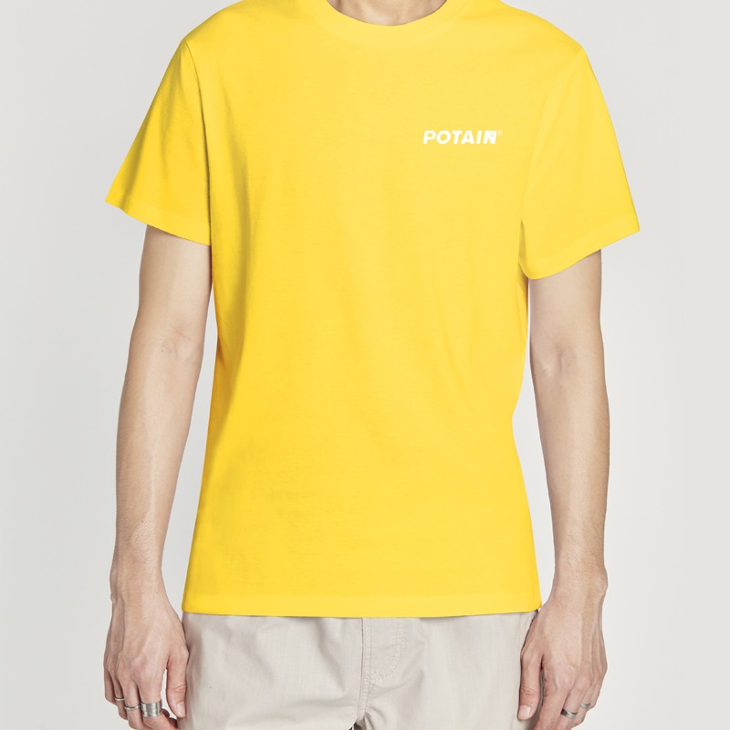 Tee shirt jaune / Bleu roi