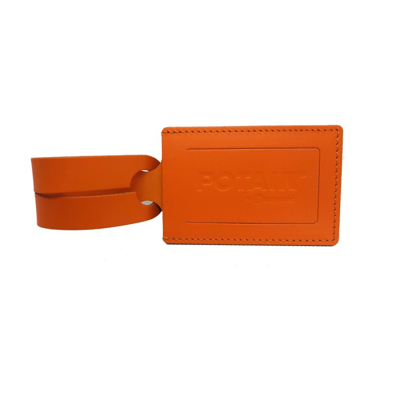 Leather baggage tag