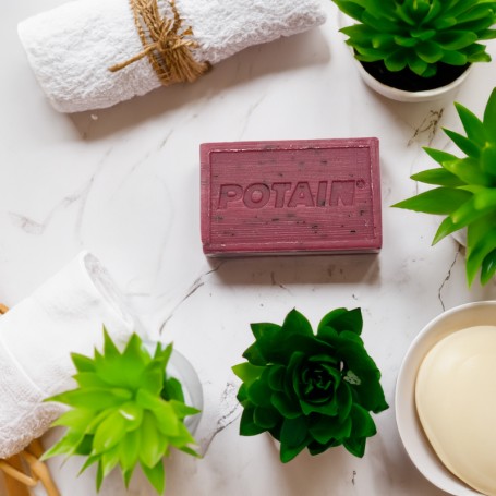 Exfoliating soap